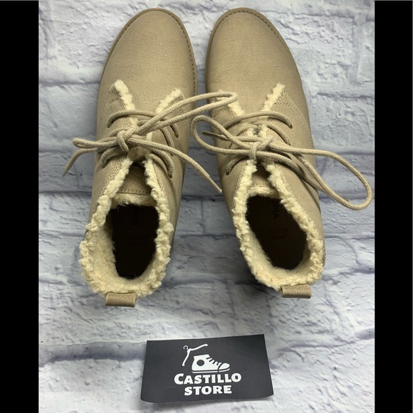 New Sonoma ankle Suede Boots snow 7.5 - Picture 5 of 6